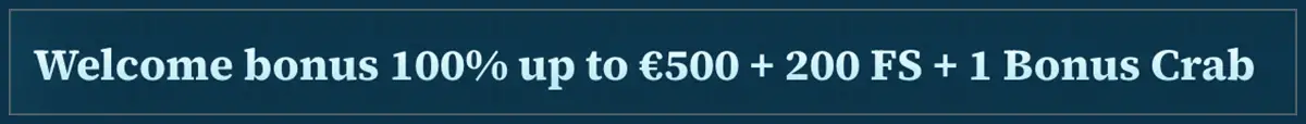 100 Welcome Bonus up to €500